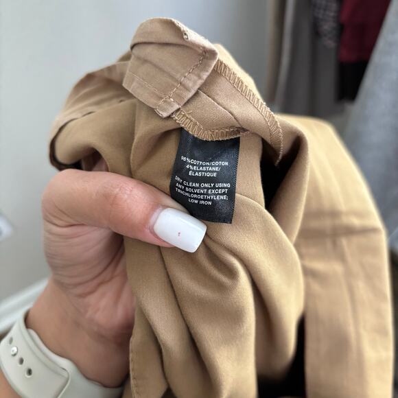 Lafayette 148 New York Light Brown Business Trousers Pants Office Career Size 14 - Picture 5 of 9